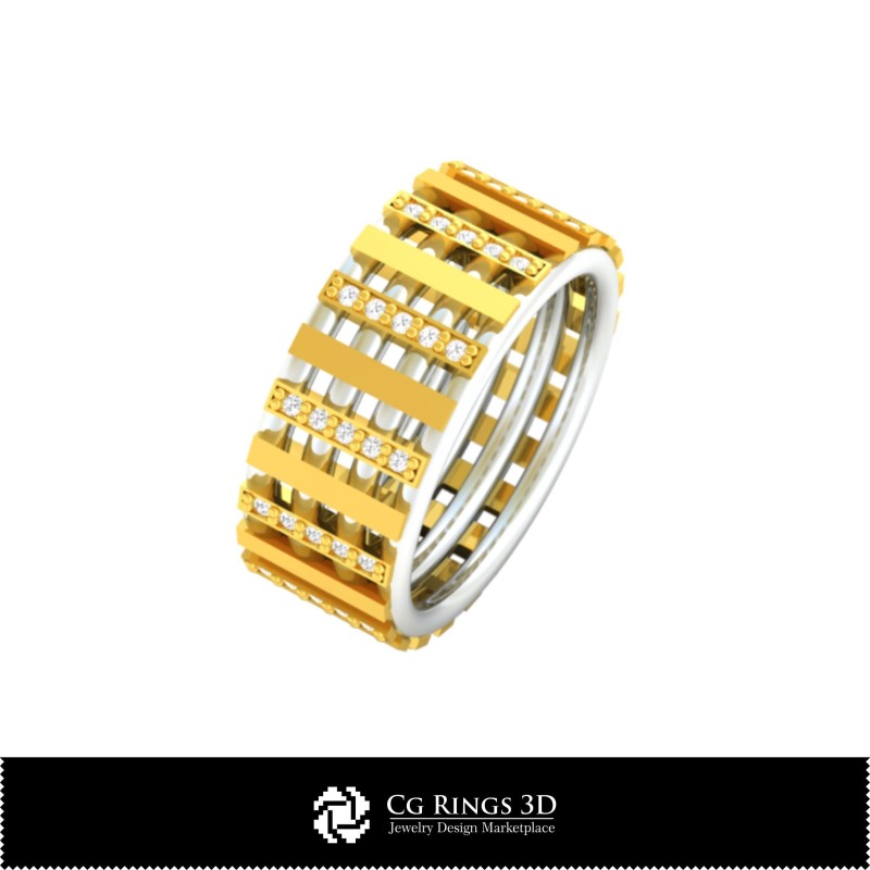 珠宝-戒指 3D CAD 珠宝 3D CAD，戒指 3D CAD，结婚戒指 3D，钻石戒指 3D，永恒戒指 3D