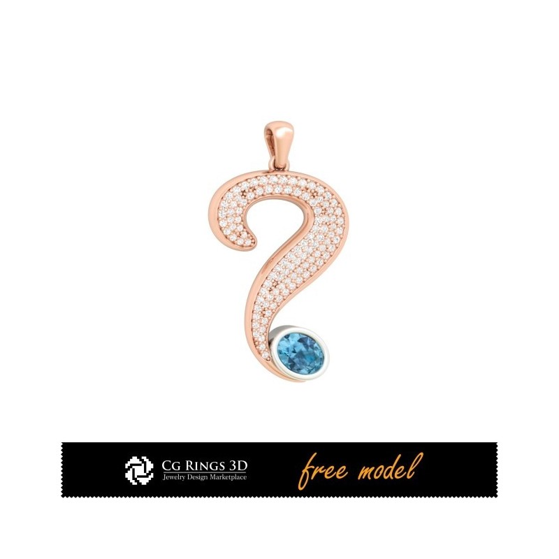 Pendentif - Modèle 3D gratuit (Covid-19) Maison, Bijoux 3D CAO, Bijoux 3D gratuits, Pendentifs 3D CAO, Pendentifs en diamant