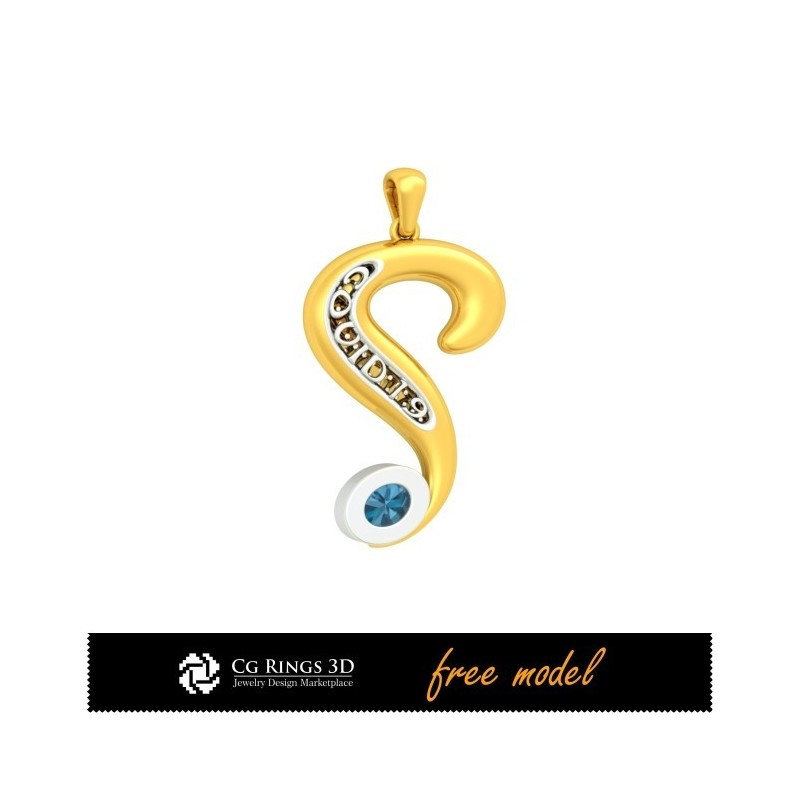 Pendentif - Modèle 3D gratuit (Covid-19) Maison, Bijoux 3D CAO, Bijoux 3D gratuits, Pendentifs 3D CAO, Pendentifs en diamant