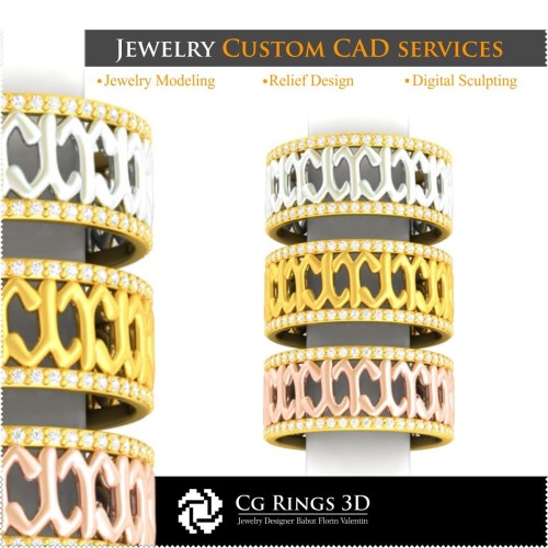 Ring mit Widder-Zeichen - 3D-CAD Home, Schmuck 3D-CAD, Ringe 3D-CAD, Eheringe 3D, Eternity-Ringe 3D