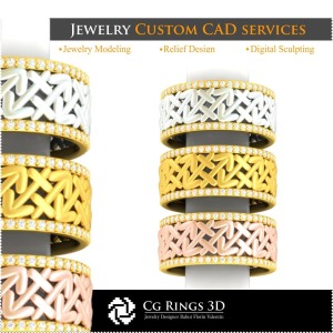 射手座戒指 - 3D CAD 家居，珠宝 3D CAD，戒指 3D CAD，结婚戒指 3D，永恒戒 3D
