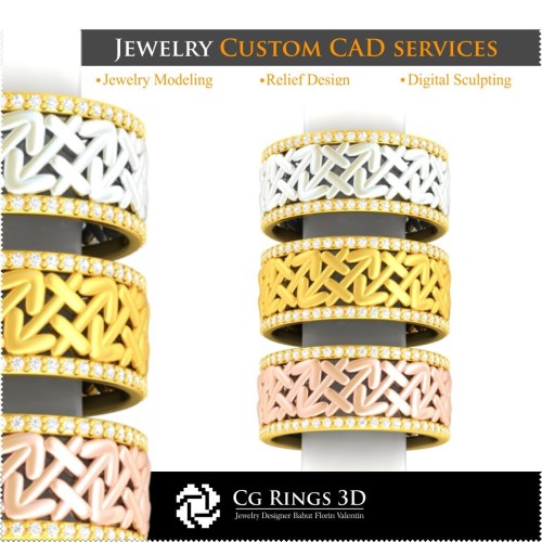 射手座戒指 - 3D CAD 家居，珠宝 3D CAD，戒指 3D CAD，结婚戒指 3D，永恒戒 3D