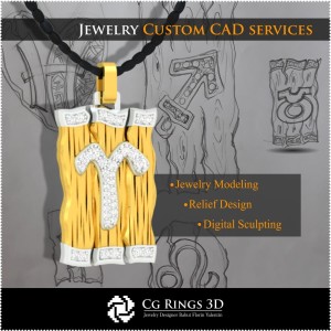 Colección de Colgantes del Zodiaco - CAD 3D para el Hogar, CAD 3D de Joyería, Colecciones de Joyería en CAD 3D 2