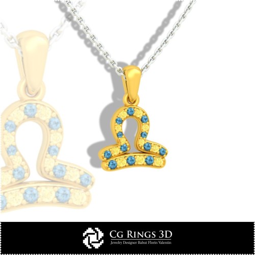 Collection de pendentifs d'enfants du zodiaque CAO 3D, CAO 3D de bijoux, CAO 3D de pendentifs, Collections de bijoux CAO 3D,