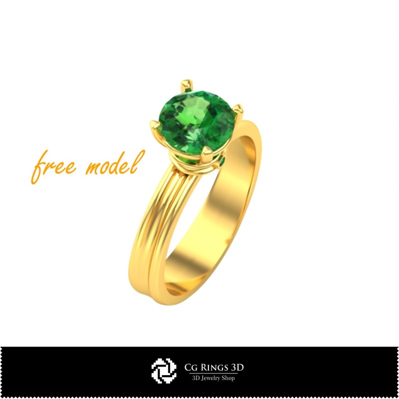 3D-CAD-Schmuckring - Kostenloses 3D-Modell Zuhause, Schmuck 3D-CAD, Kostenlose 3D-Schmuckmodelle, Ringe 3D-CAD, Solitärringe 3D