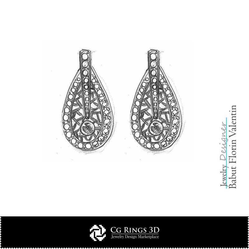 Juego de bocetos de joyería - Diseño de joyas Bocetos de joyería