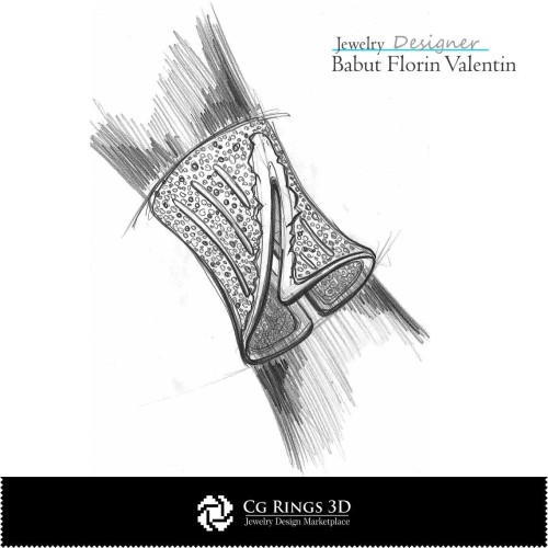 Bracciale Schizzo - Gioielli Design Schizzi di Gioielli