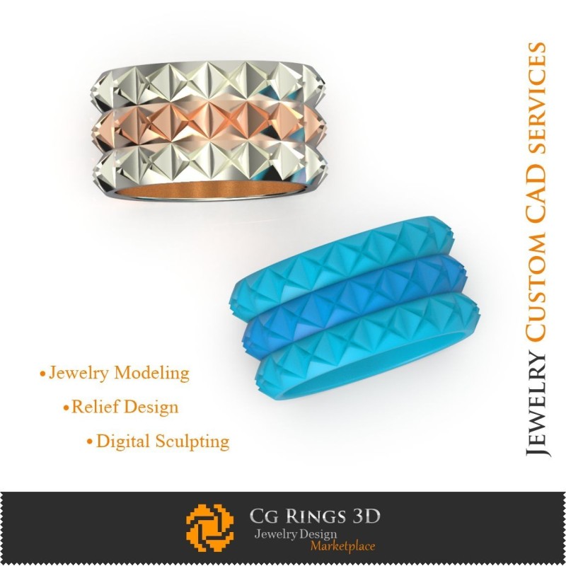 Ehering - 3D-CAD Schmuck 3D-CAD, Ringe 3D-CAD, Trauringe 3D, Eternity-Ringe 3D, Herrenringe 3D, Modeschmuckringe 3D