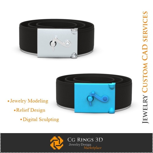 Hebillas para cinturón - CAD 3D Joyería CAD 3D, Hebillas de cinturón CAD 3D, Otros accesorios CAD 3D, Hebillas de cinturón