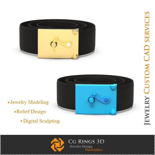 Catarame Curea - CAD 3D Bijuterii CAD 3D, Catarame Curea CAD 3D, Alte Accesorii CAD 3D, Catarame Curea pentru Bărbați CAD 3D