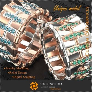 Alianzas de boda únicas para mujer - CAD 3D de joyería Joyería CAD 3D única, Anillos CAD 3D, Anillos de diamantes 3D, Anillos