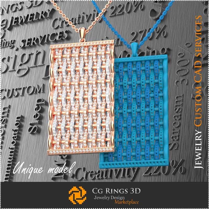 Bijuterii-Pandantiv Unic - CAD 3D Bijuterii CAD 3D, Bijuterii Unice 3D, Brățări CAD 3D, Brățări cu Diamante 3D, Brățări 3D