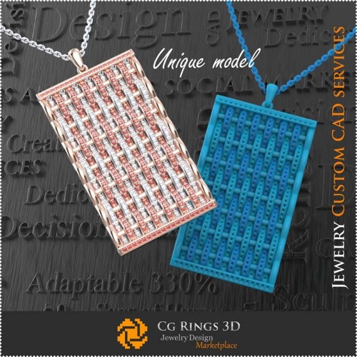 Gioielleria-Ciondolo Unico - CAD 3D Gioielleria 3D CAD, Gioielli Unici 3D, Braccialetti CAD 3D, Braccialetti con Diamanti 3D,