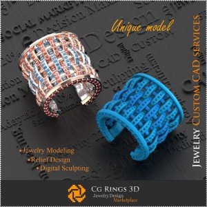 Inel Unic - CAD 3D Bijuterii 3D CAD, Bijuterii Unice 3D, Inele CAD 3D, Inele cu Diamante 3D, Inele de Modă 3D, Inele Cocktail