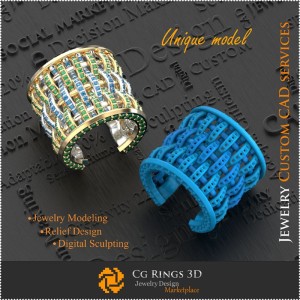 Bague unique - CAO 3D Joaillerie CAO 3D, Bijoux uniques 3D, Bagues CAO 3D, Bagues avec diamants 3D, Bagues de mode 3D, Bagues 2