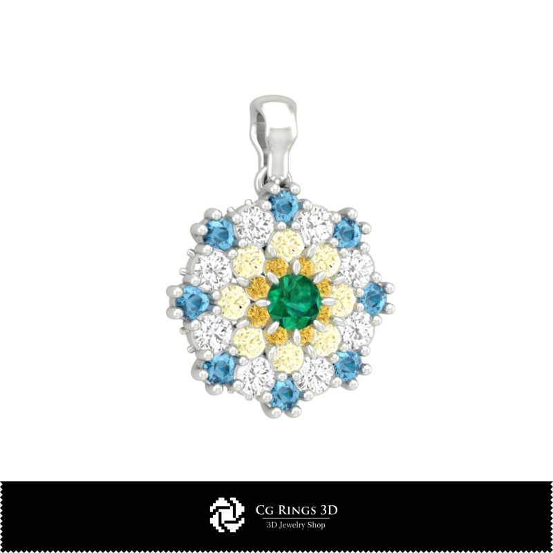 Pendentif 3D-Bijoux 3D CAO Maison, Bijoux 3D CAO, Pendentifs 3D CAO, Pendentifs diamant 3D