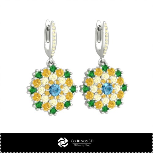 Pendientes colgantes 3D para el hogar, joyería CAD 3D, CAD 3D para pendientes, pendientes colgantes 3D