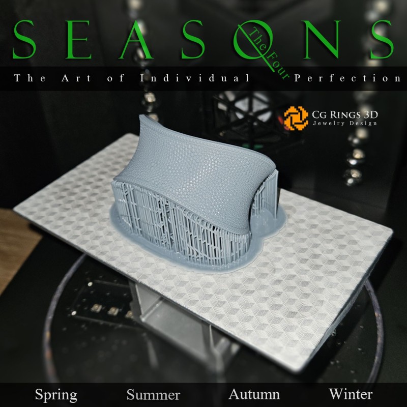 Unique Seasons Bracelet (Summer) - Jewelry 3D CAD Home, Jewelry 3D CAD, 3D Unique Jewelry, Bracelets 3D CAD , 3D Bracelets, 3D 