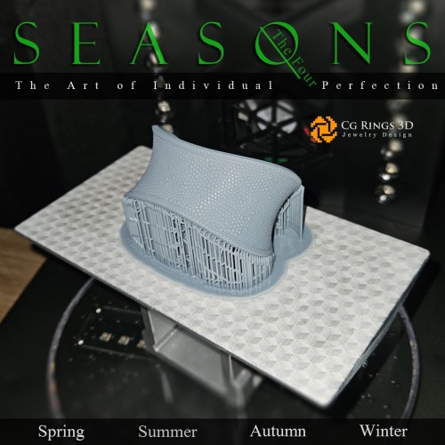 Unique Seasons Bracelet (Autumn) - Jewelry 3D CAD Home, Jewelry 3D CAD, 3D Unique Jewelry, Bracelets 3D CAD , 3D Bracelets, 3D 