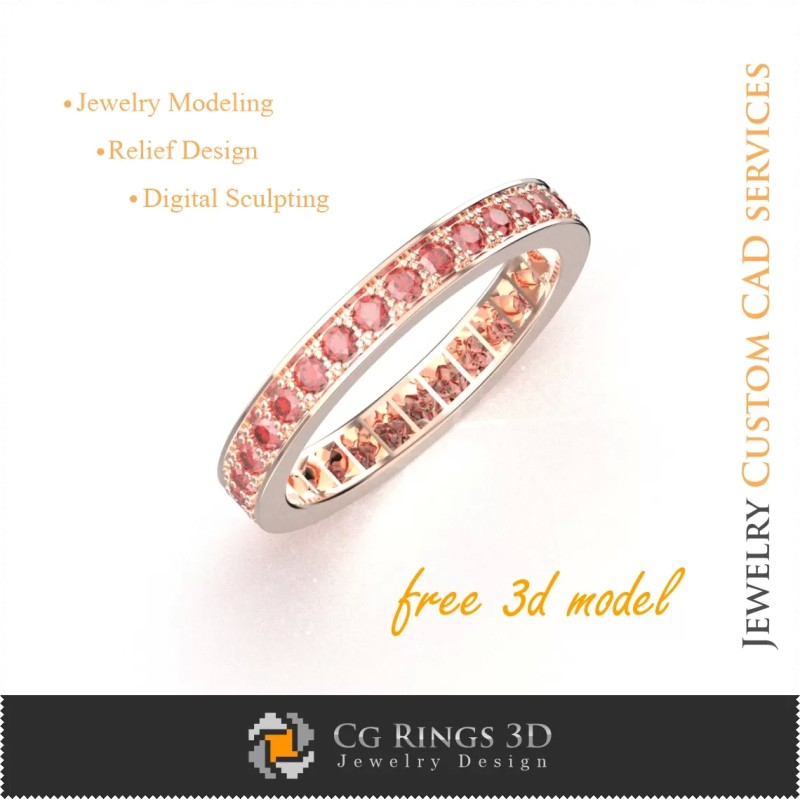 Bague de mariage - Modèles de bijoux 3D gratuits