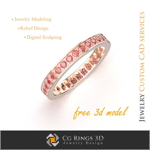 Bague de mariage - Modèles de bijoux 3D gratuits
