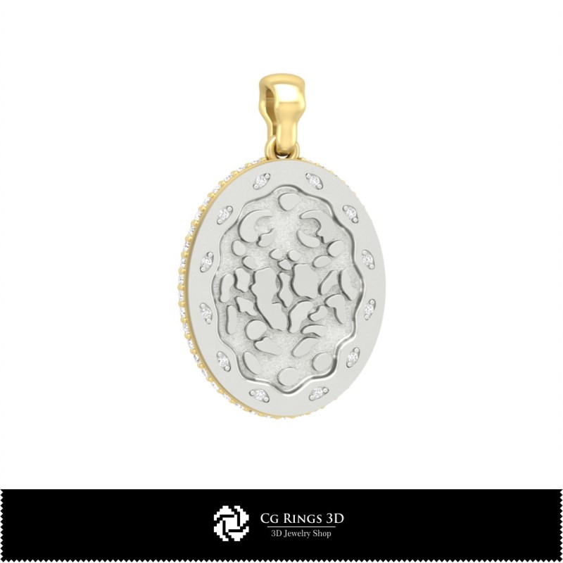 3D Damen Krebs Sternzeichen Anhänger Zuhause, Schmuck 3D CAD, Anhänger 3D CAD, 3D Sternzeichen Anhänger