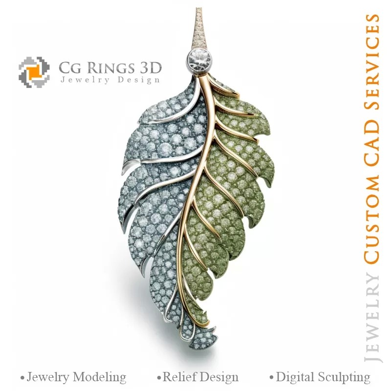 Fern Pendant with Melody of Colours - 3D CAD...