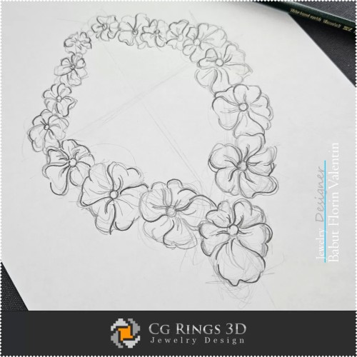 Necklace Sketch-Jewelry Design