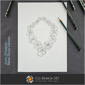 Schizzo Collana - Design di Gioielli 2
