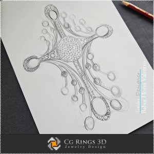 Anhänger-Skizze – Schmuckdesign