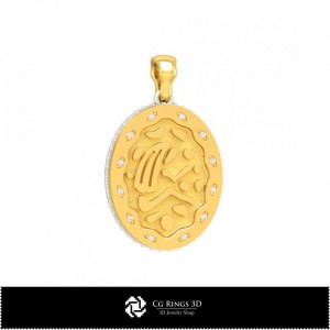 3D Damen Jungfrau Sternzeichen Anhänger Zuhause, Schmuck 3D CAD, Anhänger 3D CAD, 3D Sternzeichen Anhänger