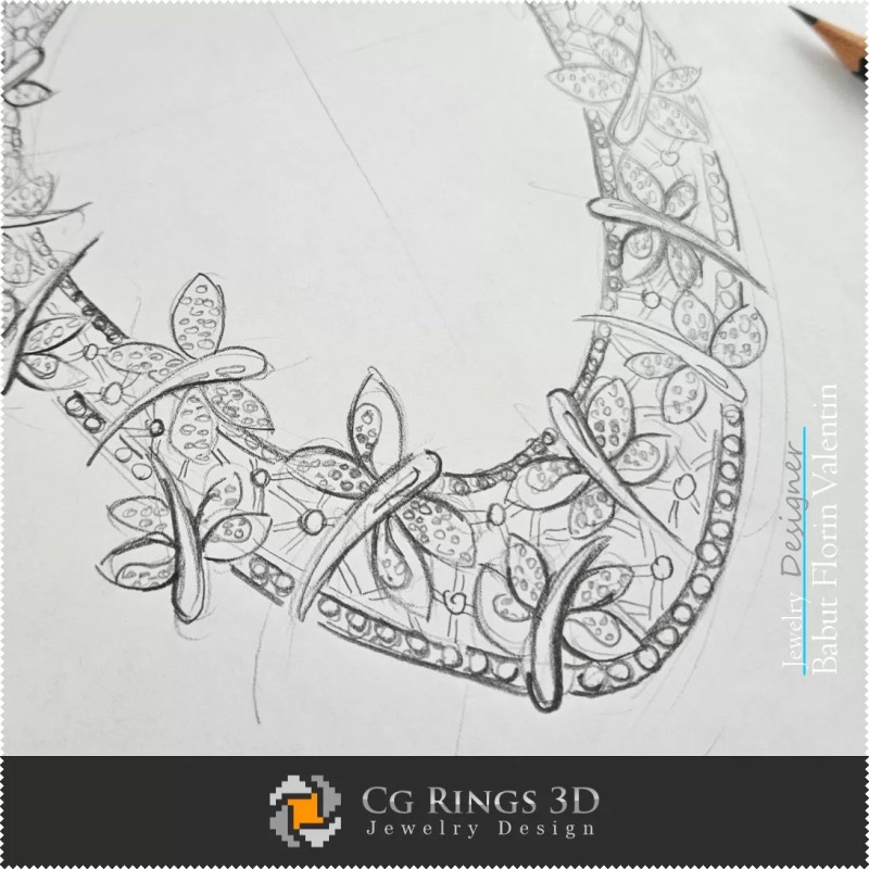 Boceto de collar - Diseño de joyas