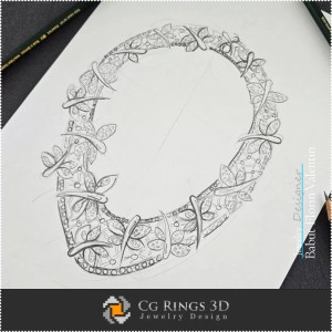 Schizzo Collana - Disegno di Gioielli 2