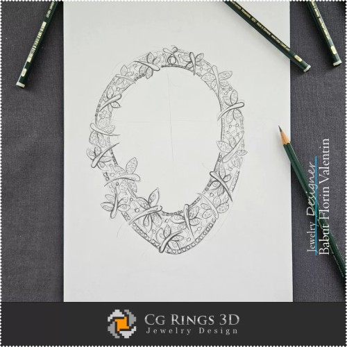 Boceto de collar - Diseño de joyas