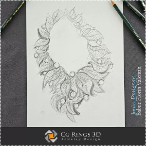 Croquis de Collier-Bijoux Design 2
