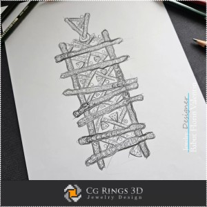 Schizzo di Ciondolo - Design di Gioielli