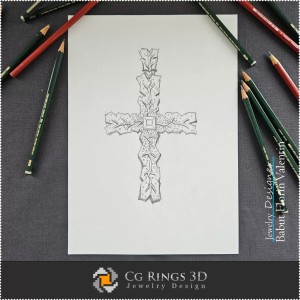 Boceto de colgante-Diseño de joyas 2