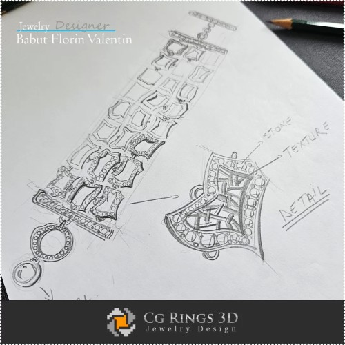 Bracelet Sketch-Jewelry Design