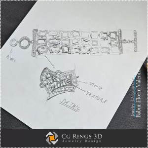 Bracelet Sketch-Jewelry Design 2