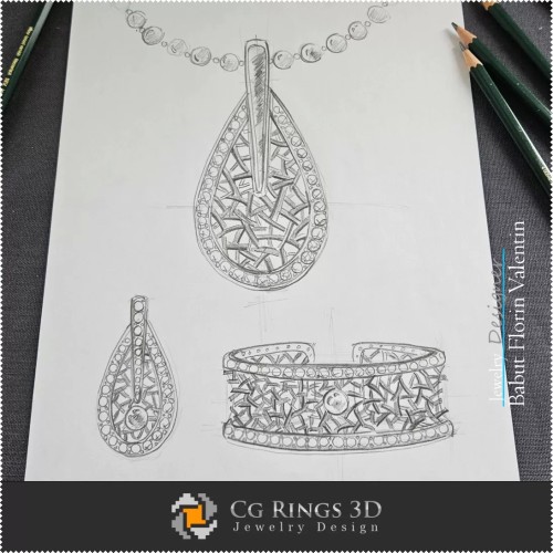 Jewelry Sketch Set - Schmuckdesign