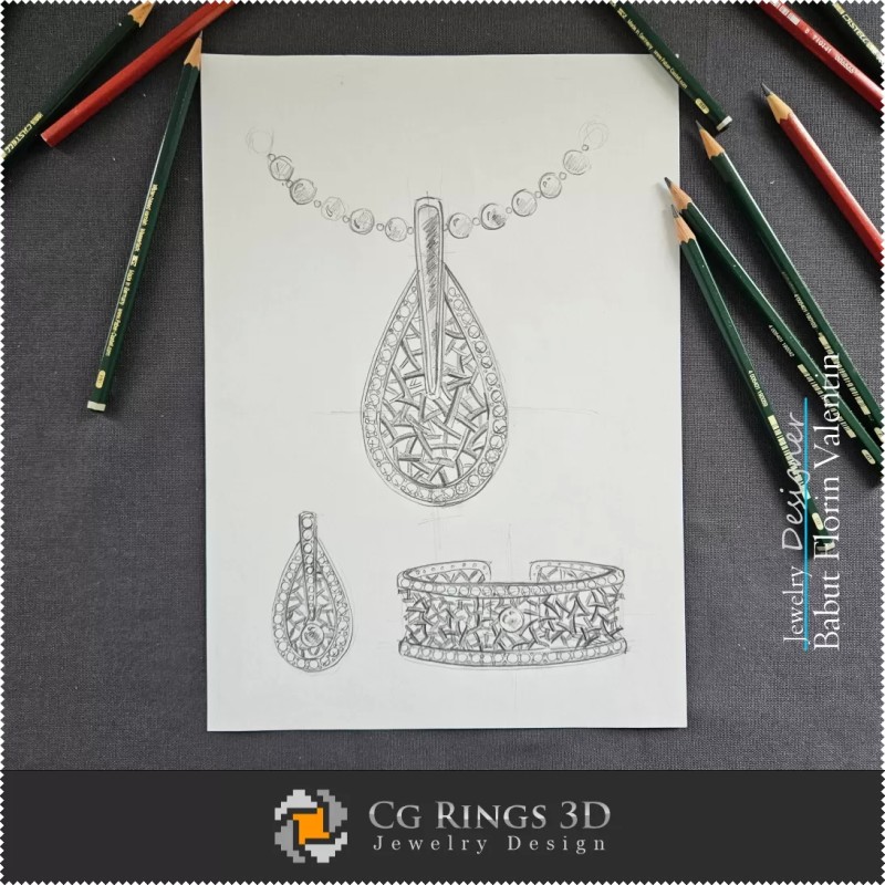 Jewelry Sketch Set-Jewelry Design