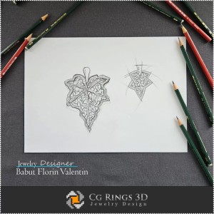 Anhänger-Skizze - Schmuckdesign 2