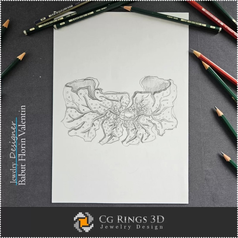 Boceto de pulsera - Diseño de joyas