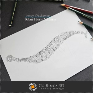 Mihaela Bracelet Sketch-Jewelry Design 2
