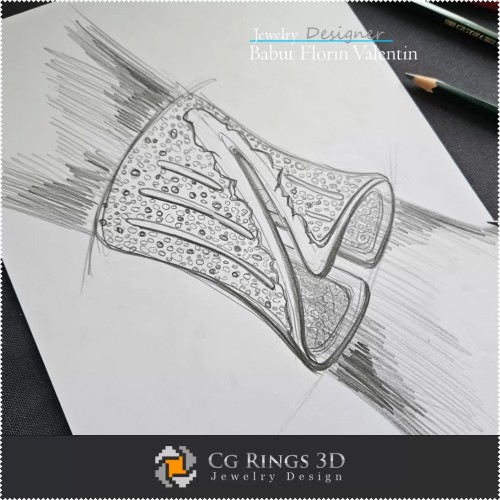 Pulsera de boceto - Diseño de joyería