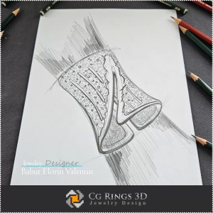 Pulsera de boceto - Diseño de joyería 2