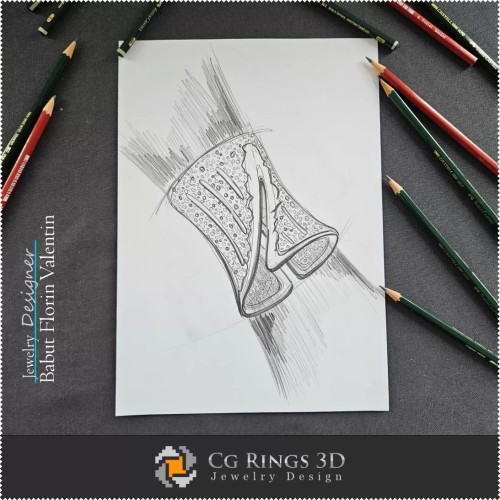 Pulsera de boceto - Diseño de joyería