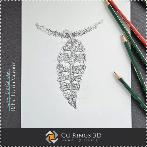 Schizzo Pendente-Design Gioielli