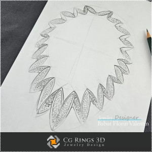 Necklace Sketch-Jewelry Design 2