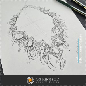 Schita Colier-Design de Bijuterii